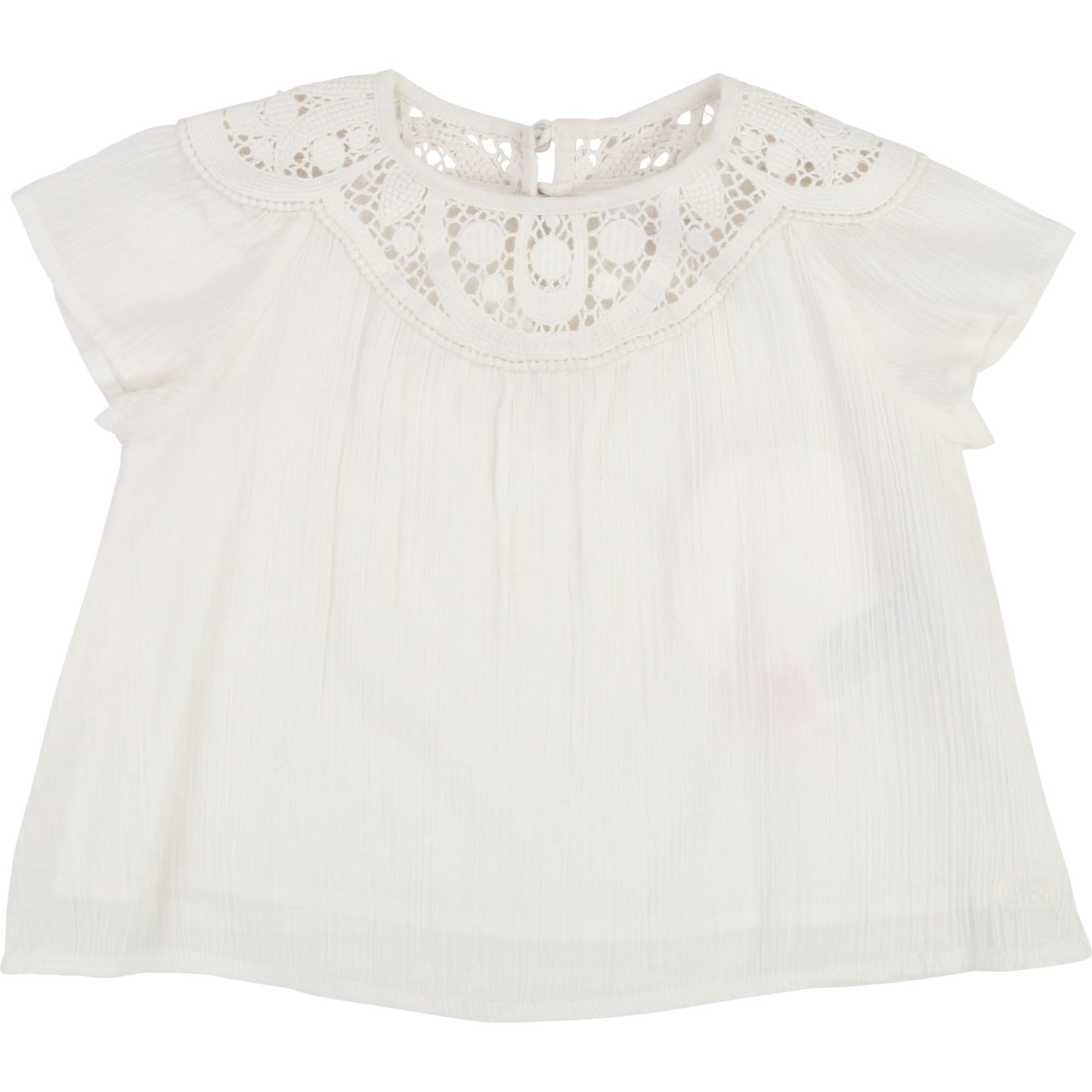Baby Girls White & Terre Babysuit
