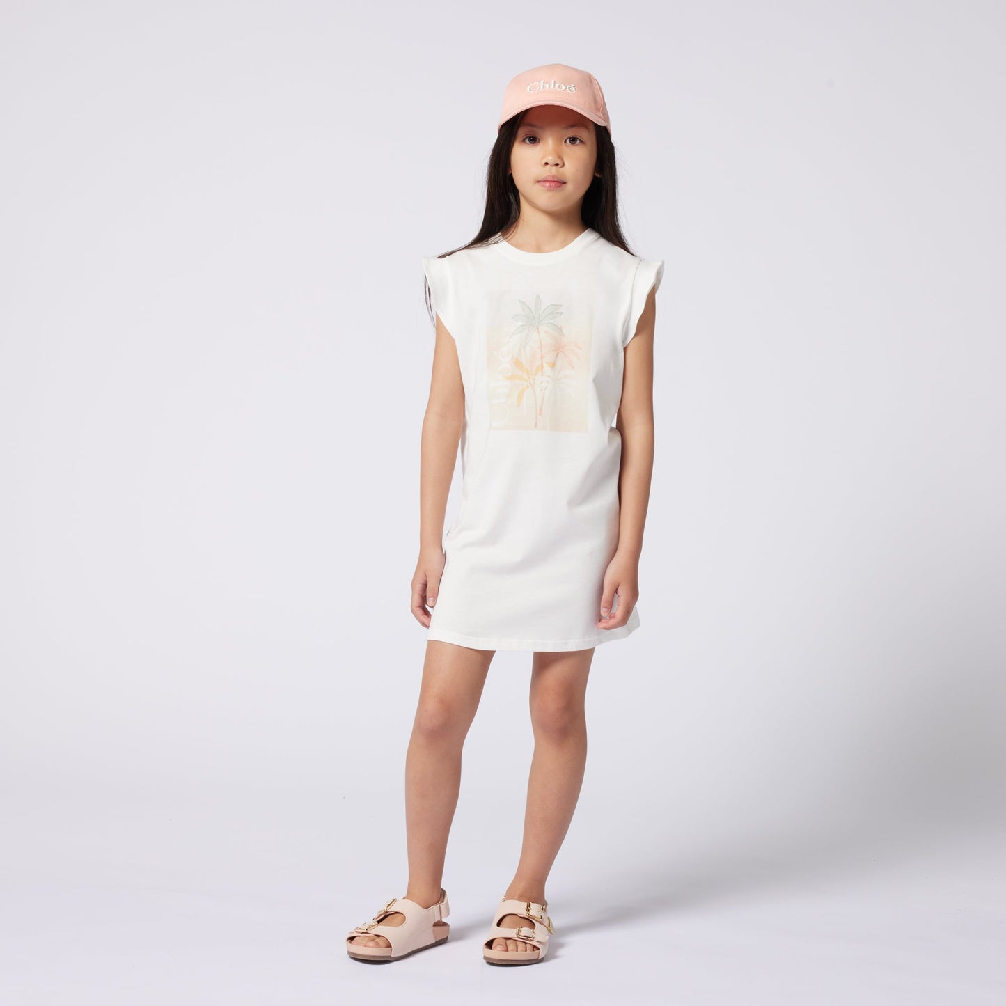 女童粉色Logo帽子