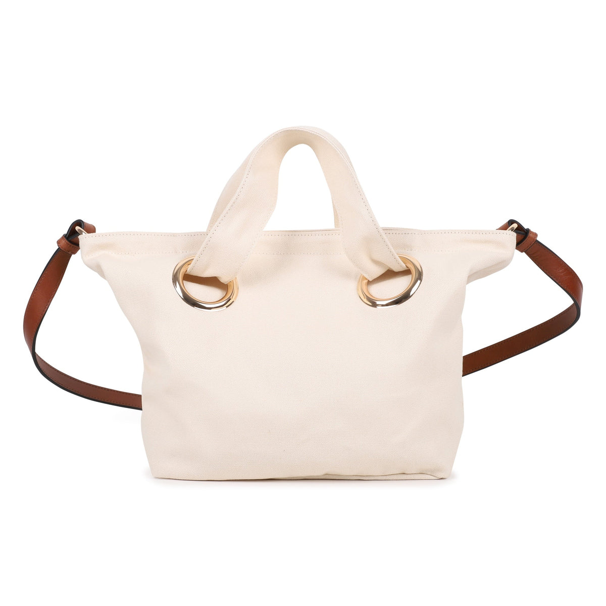 女童米白色刺绣Logo手提包(W40 x H25 x D12cm)