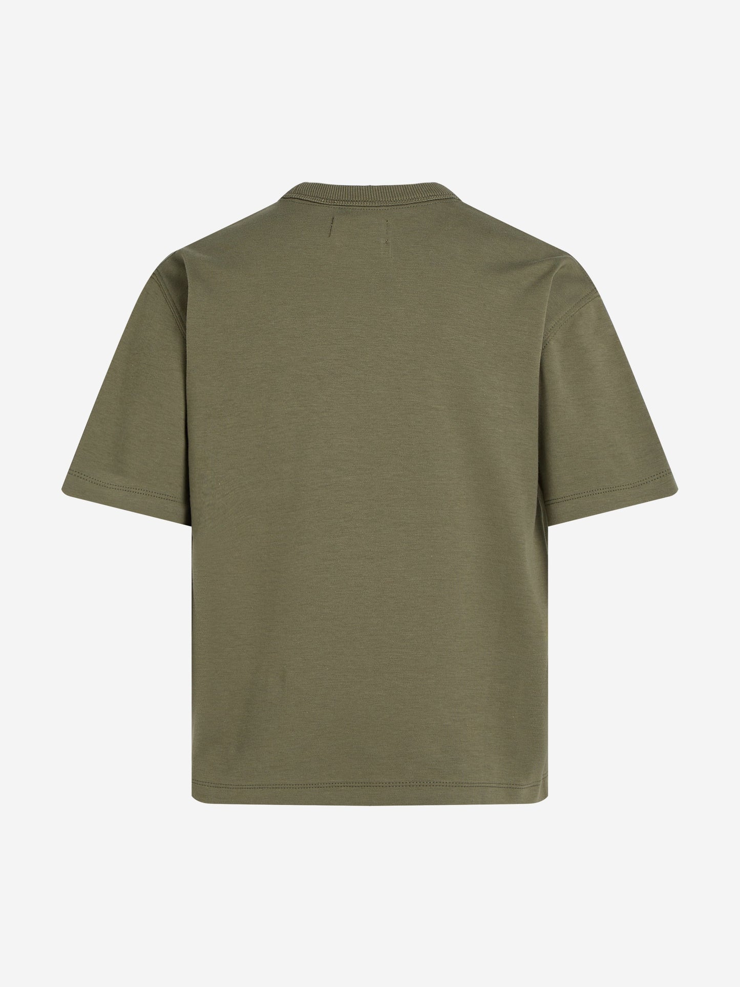 Boys Outlined Fleece Monogram T-Shirt in Green