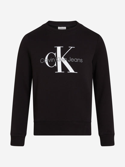 Kids Monogram Sweatshirt in Black