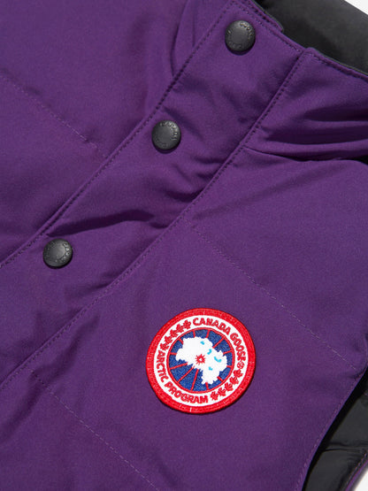 Canada Goose 儿童羽绒填充 Vanier 背心（紫色）