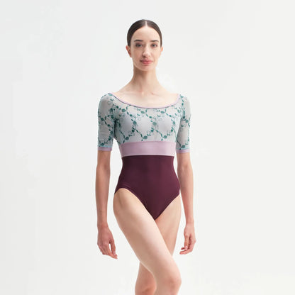 女士酒红色"Vittoria"芭蕾舞连体衣(CD26041-1/L63r+(L09+TRD14)+L74)