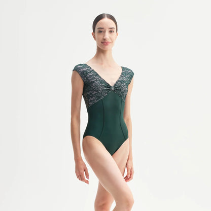 女士绿色"VENERE"芭蕾舞连体衣(CD26079-2/L12+L74+PV12)
