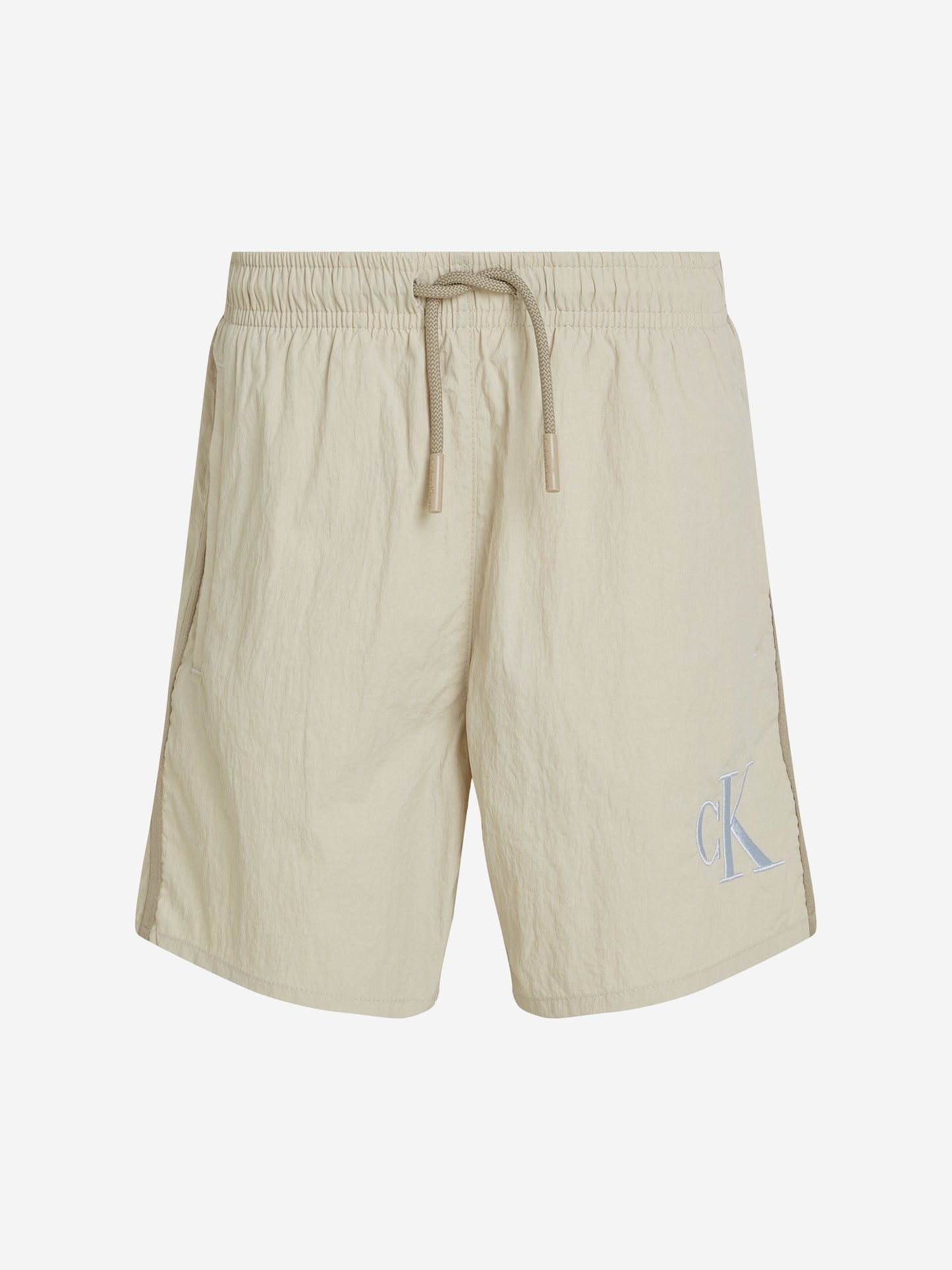 Boys Logo Swim Short in Ivory
