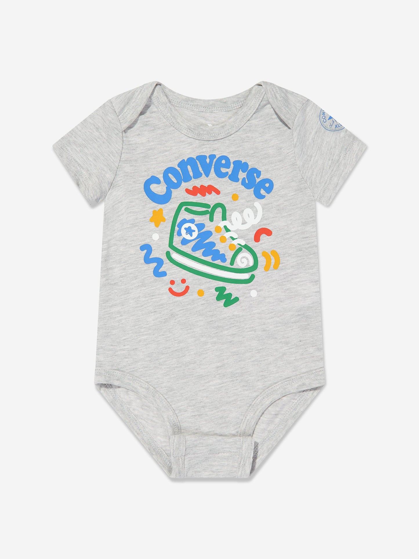 Converse 男婴 3 件套图案连体衣套装（多色）