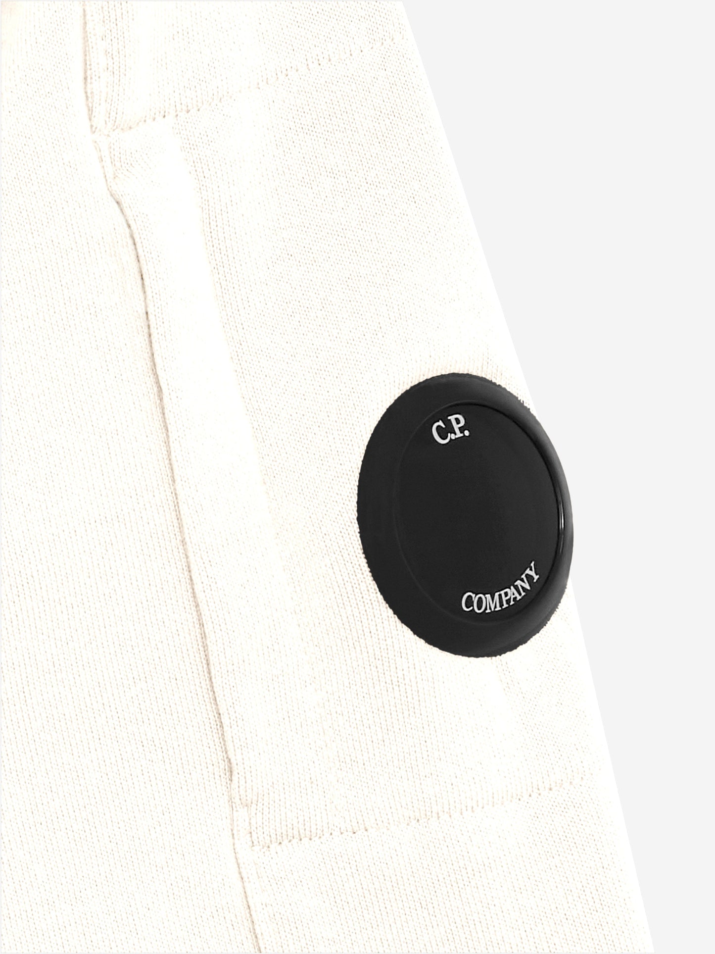 CP Company 男孩象牙色徽标运动衫
