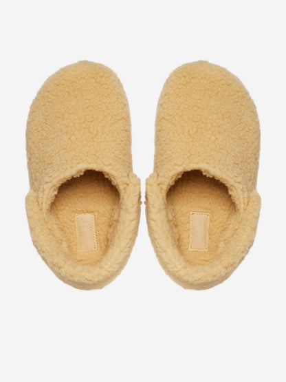 Crocs Kids Classic Cozzzy Slipper in Beige