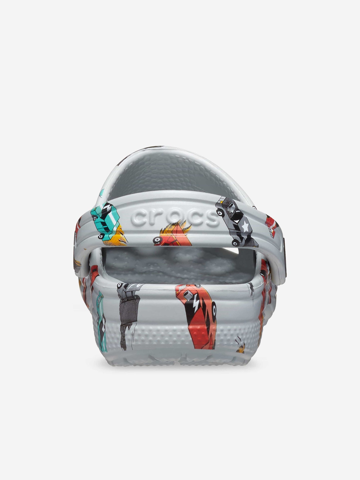 Boys Classic Race Cars Graphic Clog in Grey