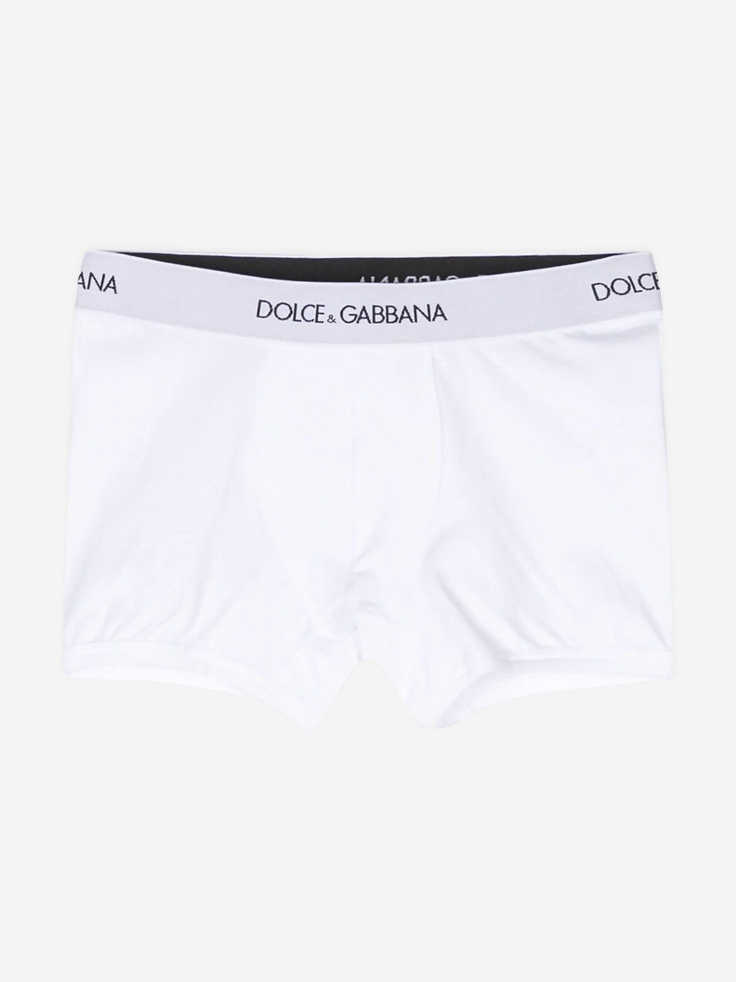 Dolce & Gabbana 男童白色两件套平角短裤