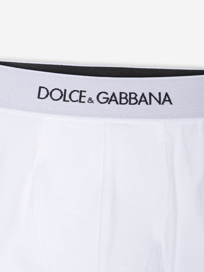 Dolce & Gabbana 男童白色两件套平角短裤