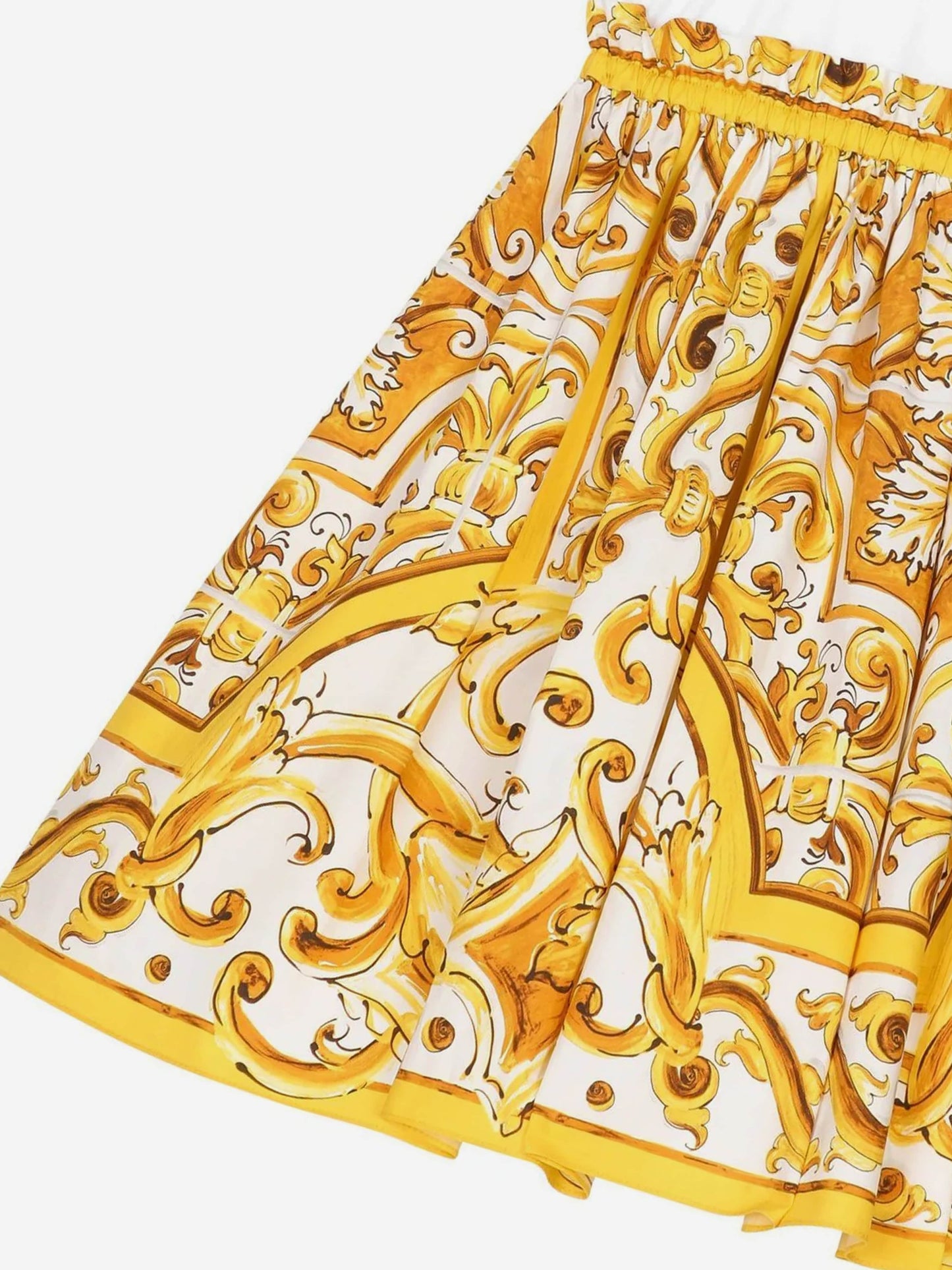 Dolce & Gabbana 女童棉质 Maiolica 连衣裙（多色）