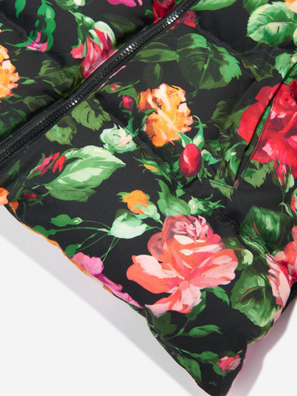 Dolce & Gabbana 女童羽绒加垫玫瑰夹克（多色）