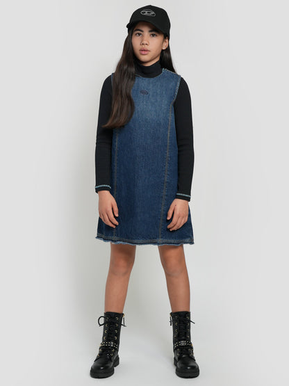 Diesel Girls Destar 牛仔连衣裙（蓝色）