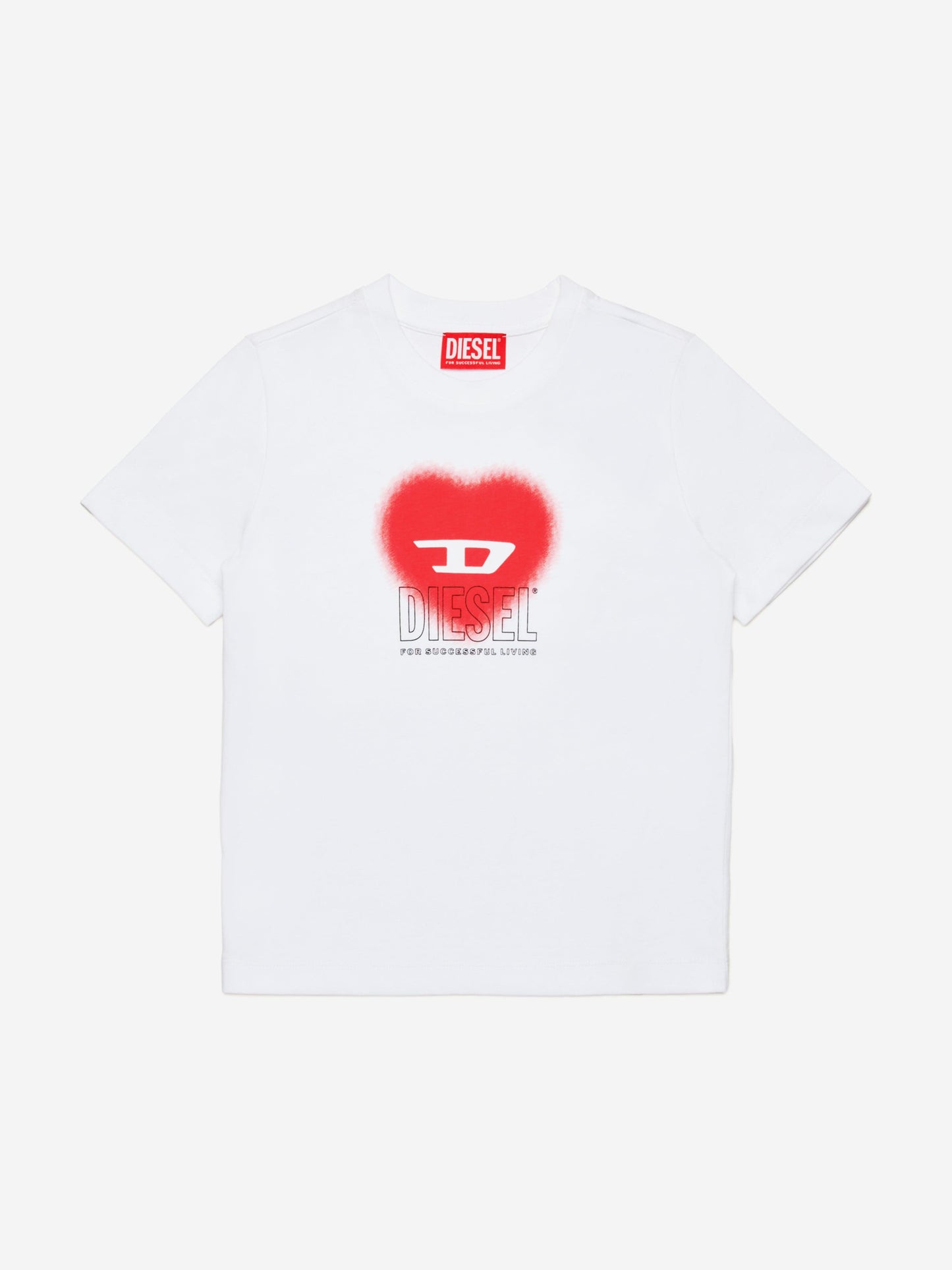 Girls Heart Logo T-Shirt in White