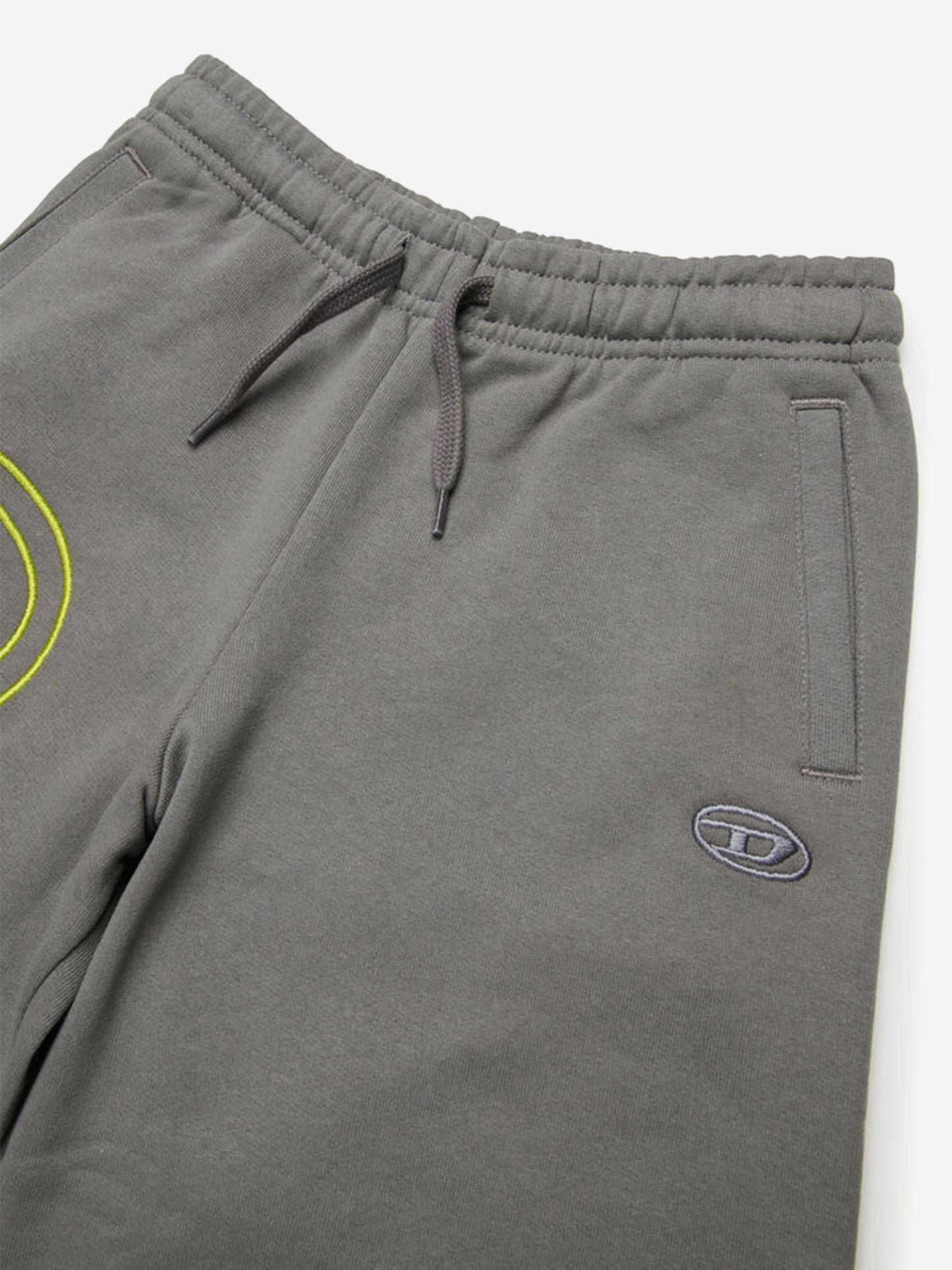 Boys Oval D Logo Sweat Shorts in Grey