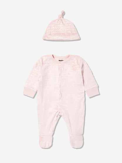 DKNY Baby Girls Babygrow Set in Pink