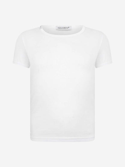 Dolce & Gabbana 男童白色 2 件套 T 恤