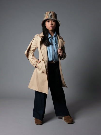 女童 Millicent 浅黄褐色长款大衣