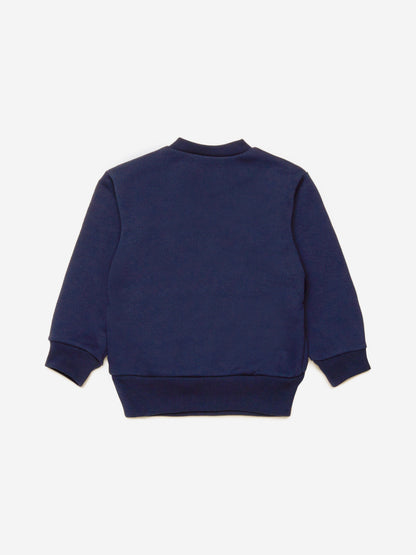 Dsquared2 Baby 枫叶徽标卫衣（海军蓝）