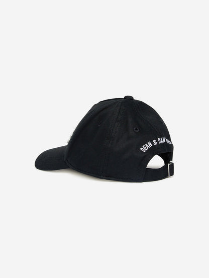Dsquared2 Kids Icon Logo 帽子 黑色