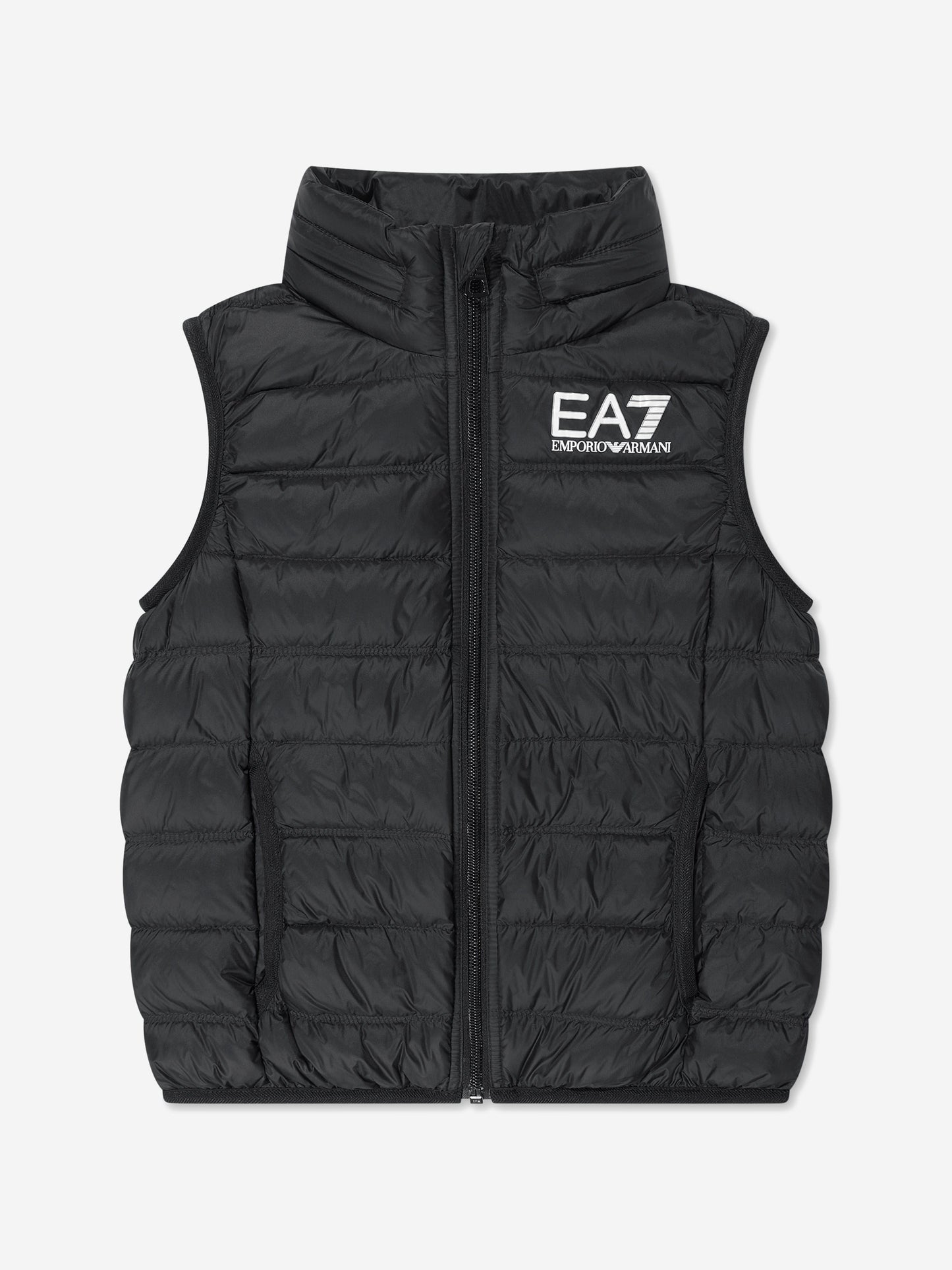 EA7 Emporio Armani 男童羽绒加垫背心（黑色）