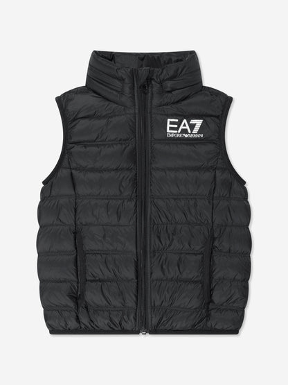 EA7 Emporio Armani 男童羽绒加垫背心（黑色）
