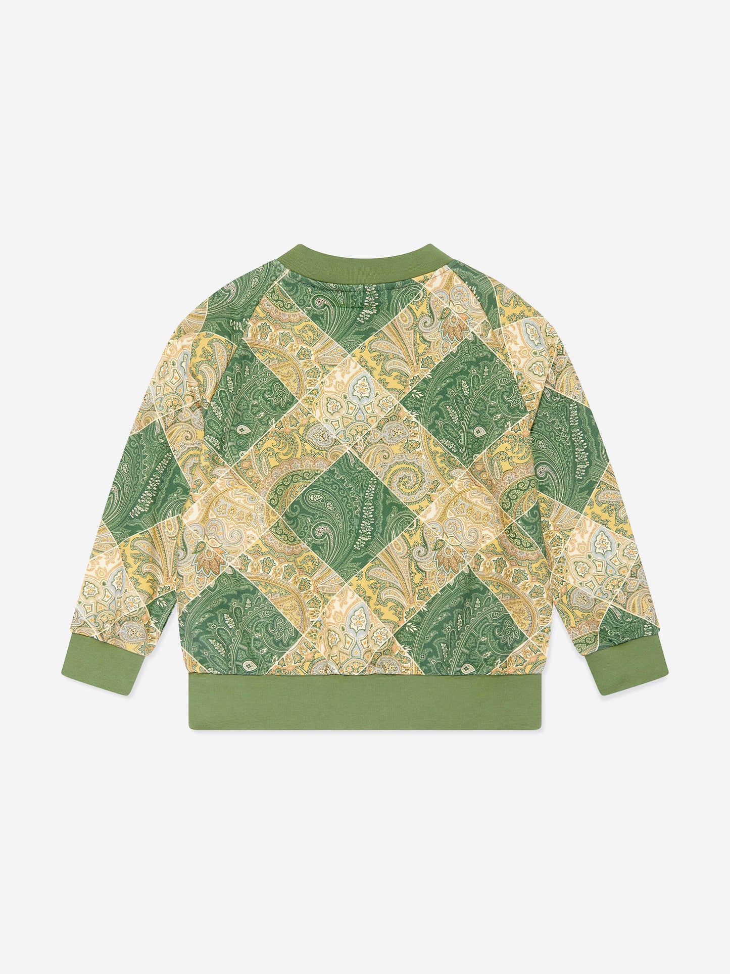 Etro Boys 绿色佩斯利花纹运动衫