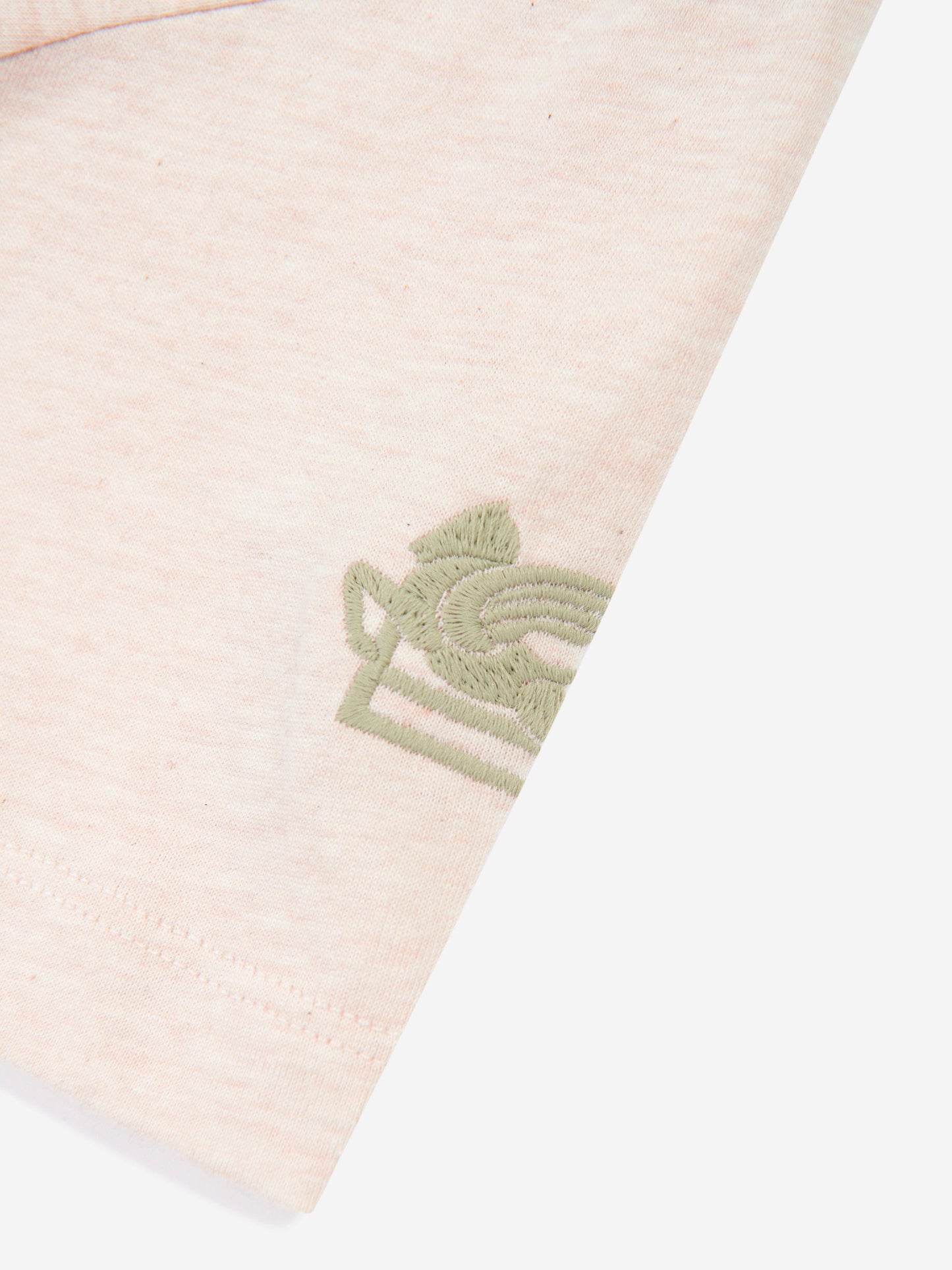 Etro 女童花卉徽标 T 恤（米色）