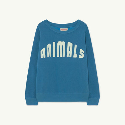 儿童蓝色Logo卫衣