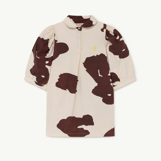 女童白色棉连衣裙