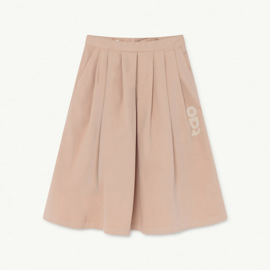 女童粉色Logo棉短裙