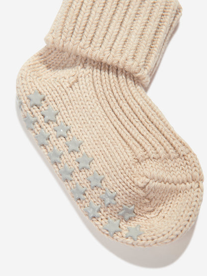 Falke Baby 棉质 Catspads 家居袜（米色）