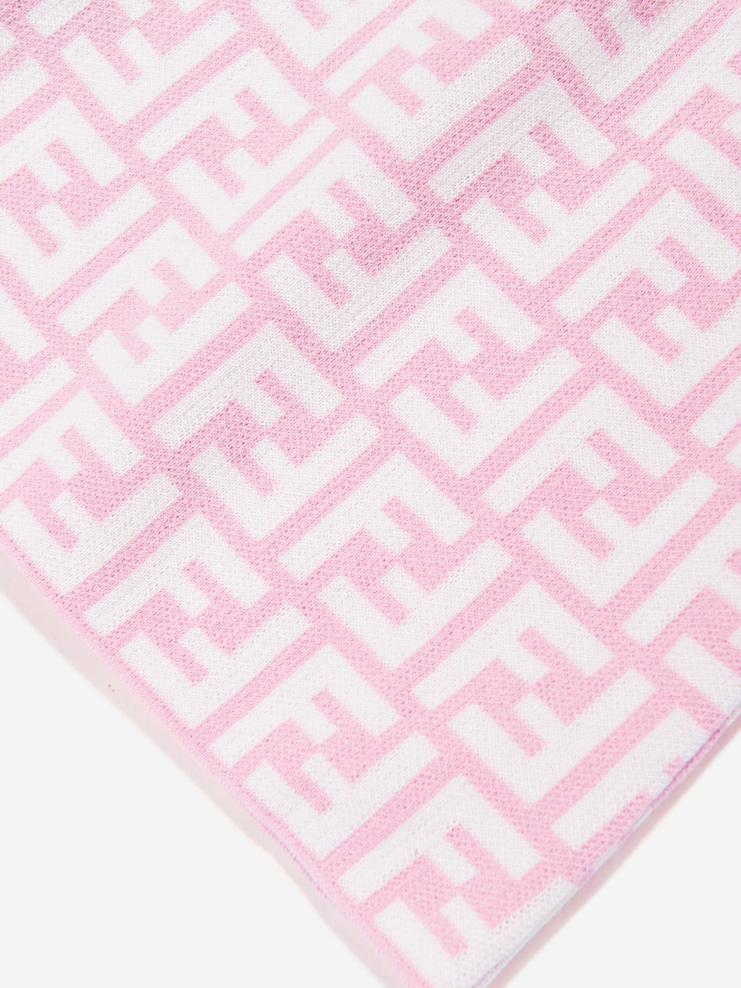 Baby Girls FF Logo Knit Dress in Pink