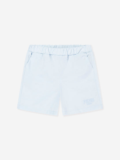 Baby Boys Logo Shorts in Blue