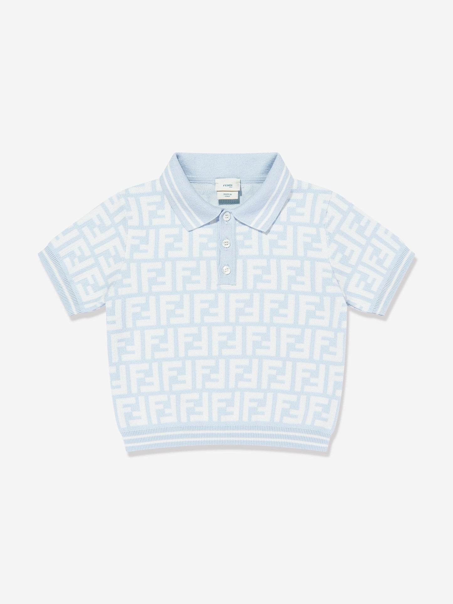 Baby Boys FF Logo Polo Shirt in Blue