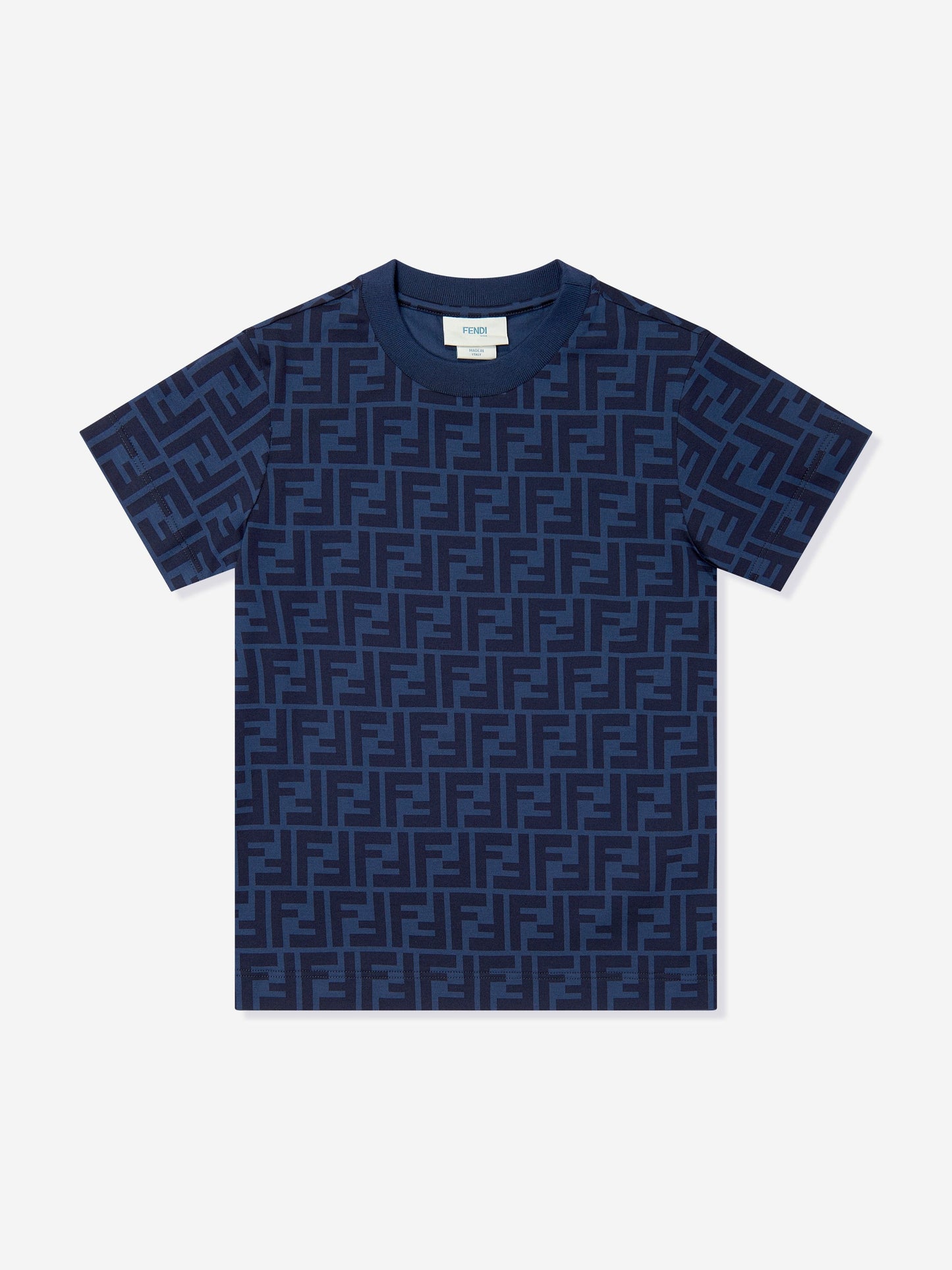 Kids FF Logo T-Shirt in Navy
