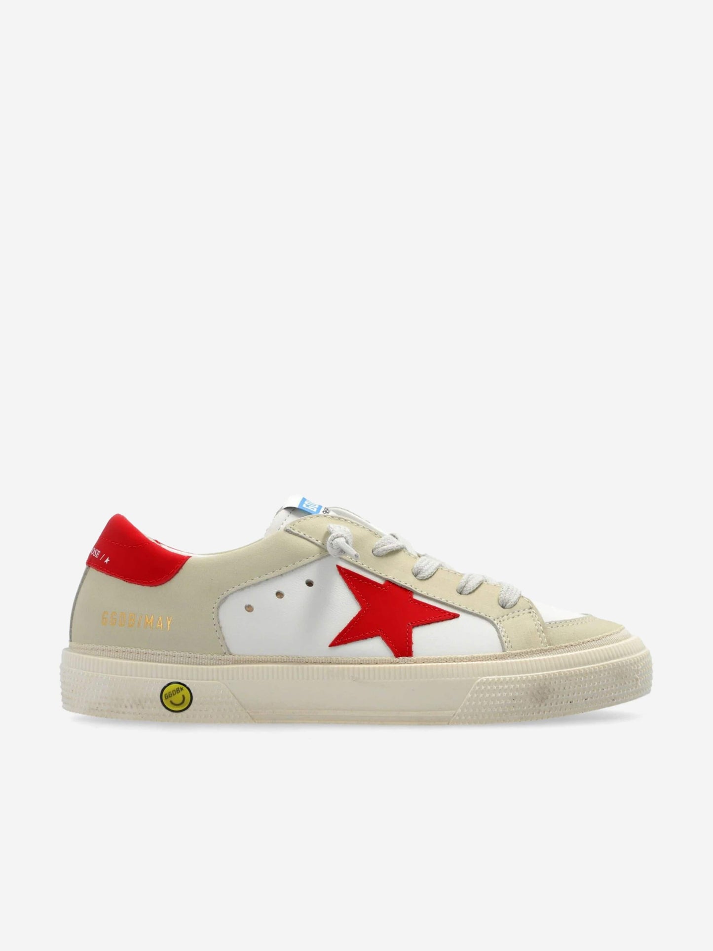 Golden Goose 女童 Star May 皮革运动鞋（白色）