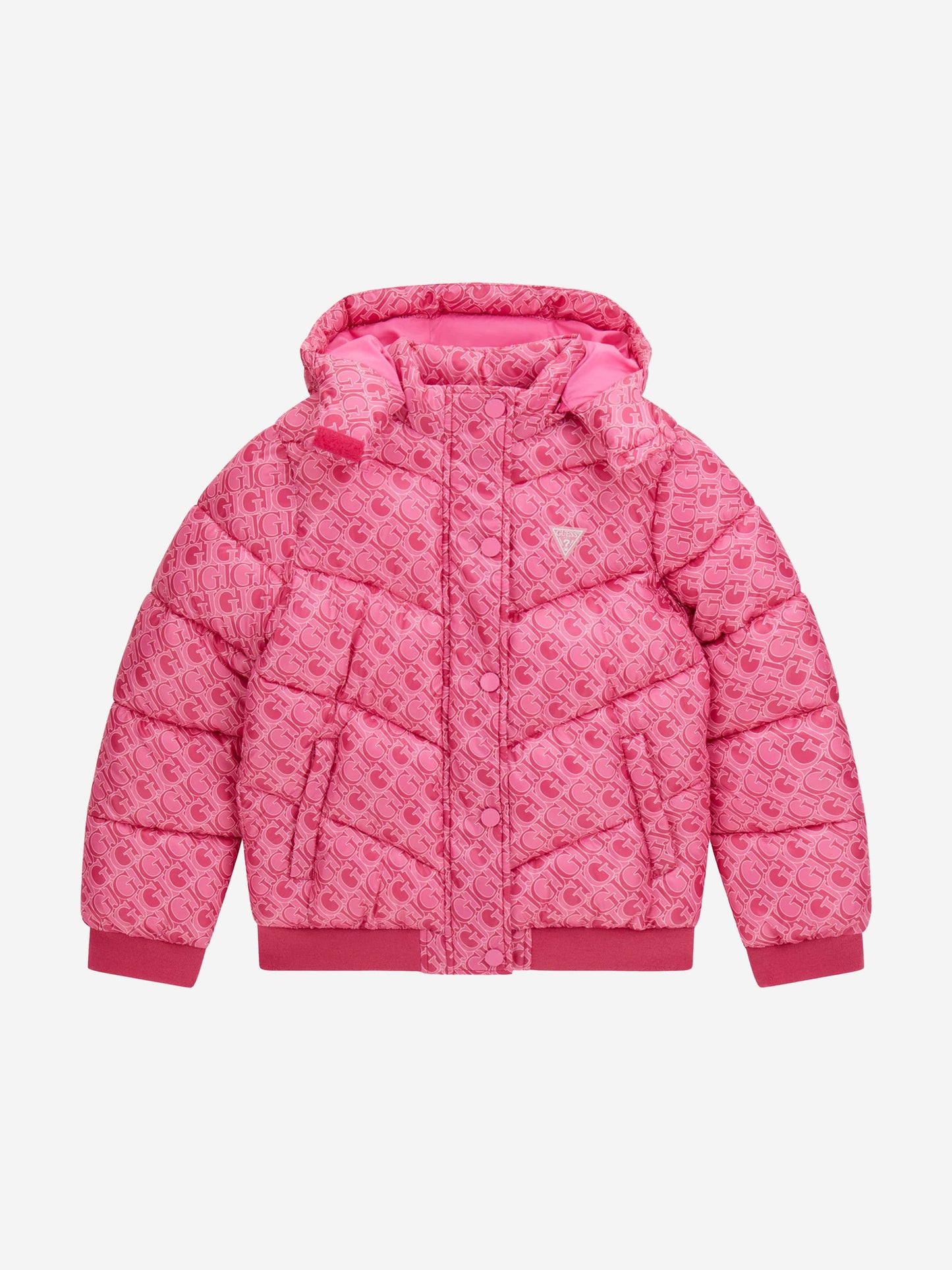 Guess 女童连帽羽绒夹克（粉色）