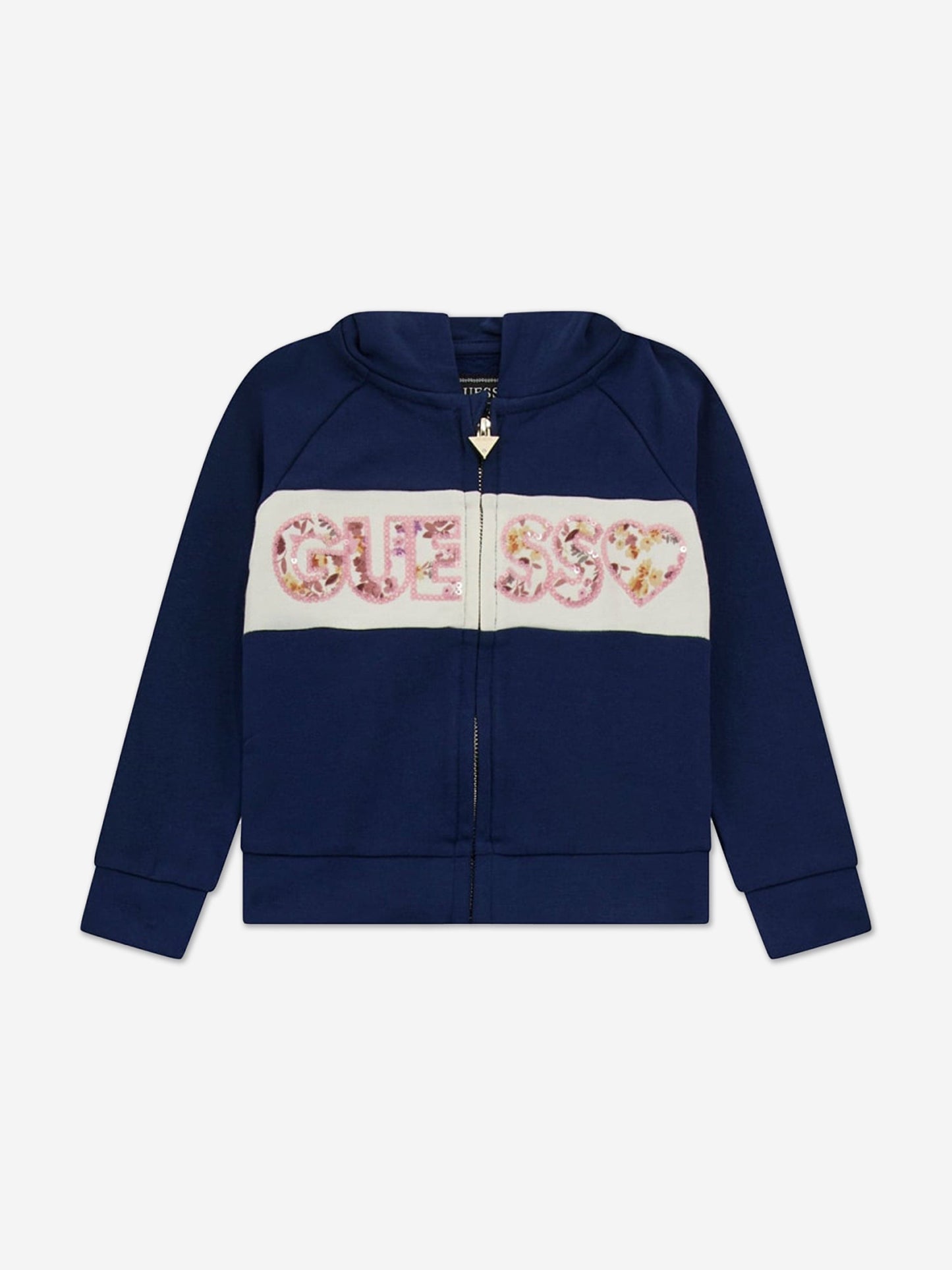 女童蓝色徽标运动服