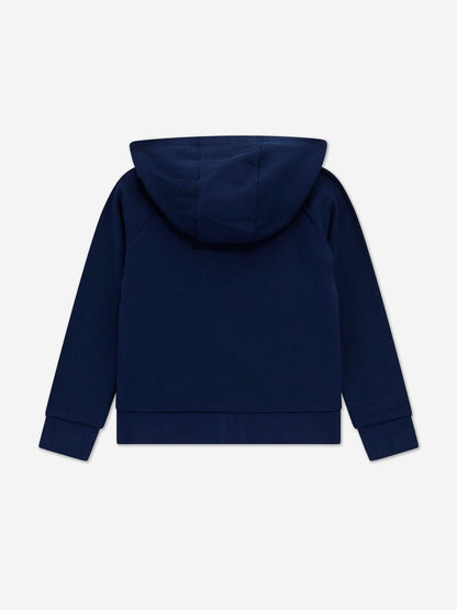 女童蓝色徽标运动服