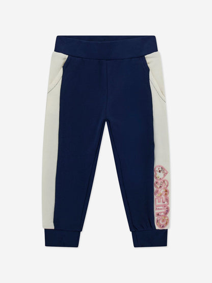 女童蓝色徽标运动服