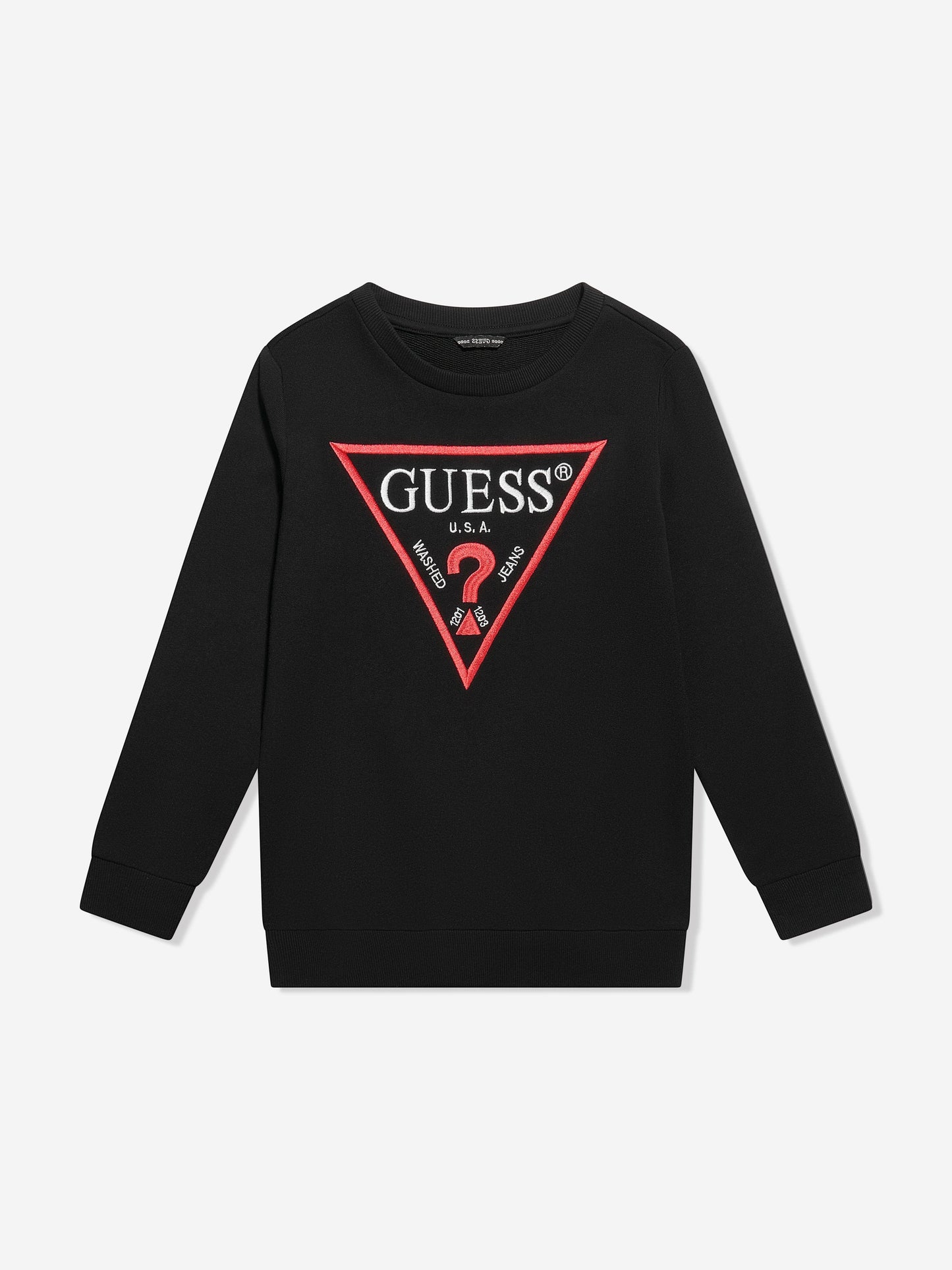 Guess 男童黑色徽标印花运动衫