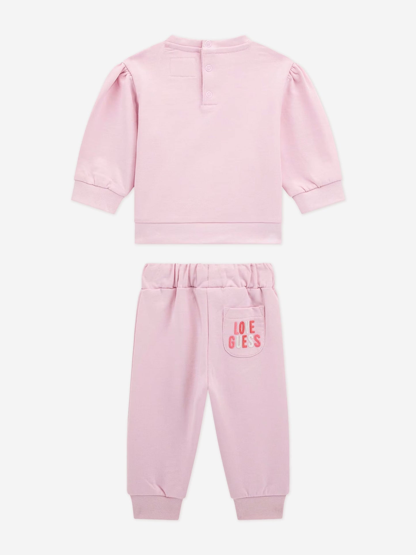Baby Girls Love Tracksuit in Pink