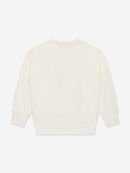 Kids Oversize Active Sweatshirt in White