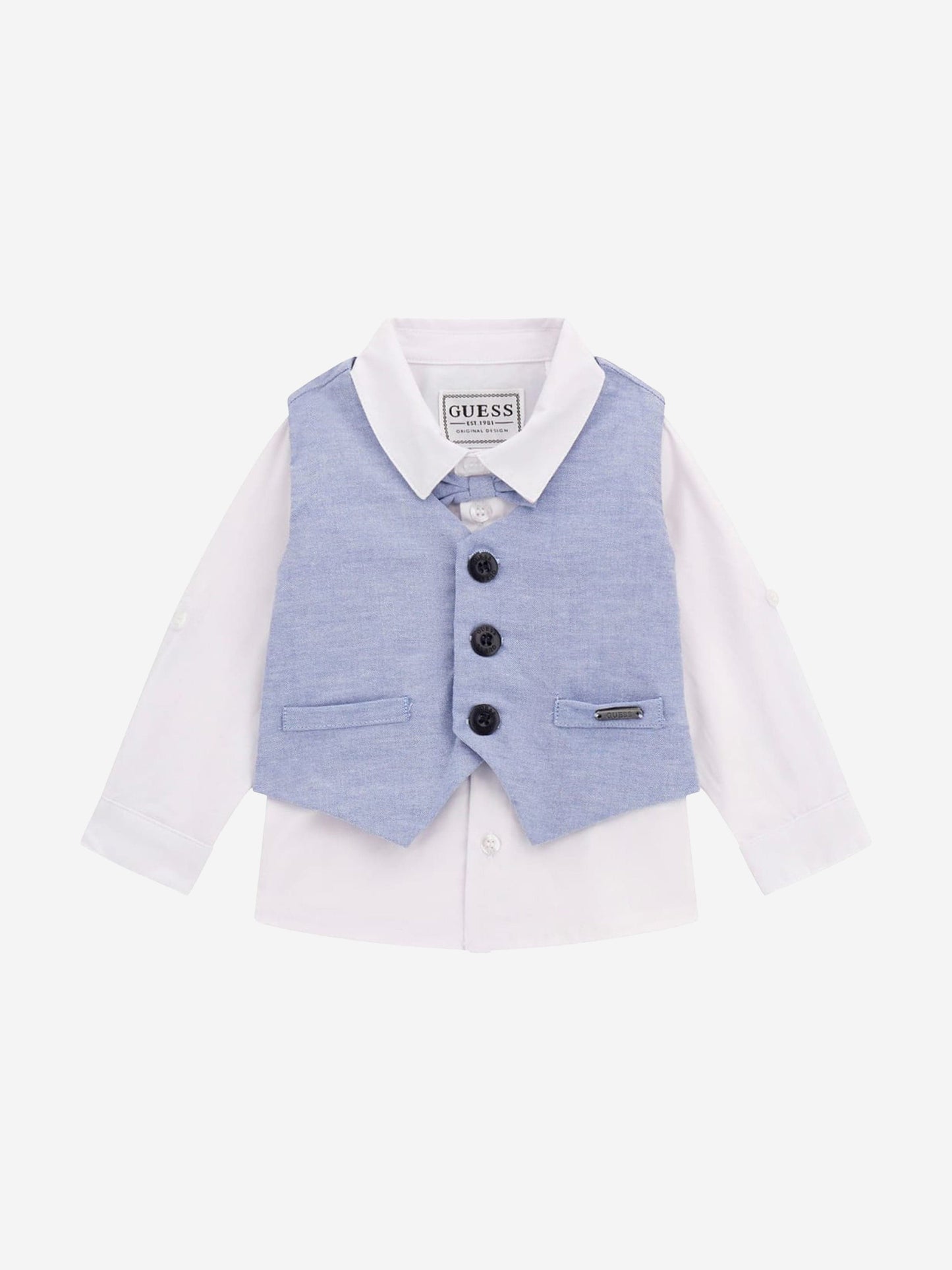 Baby Boys Short Suit Set in Blue
