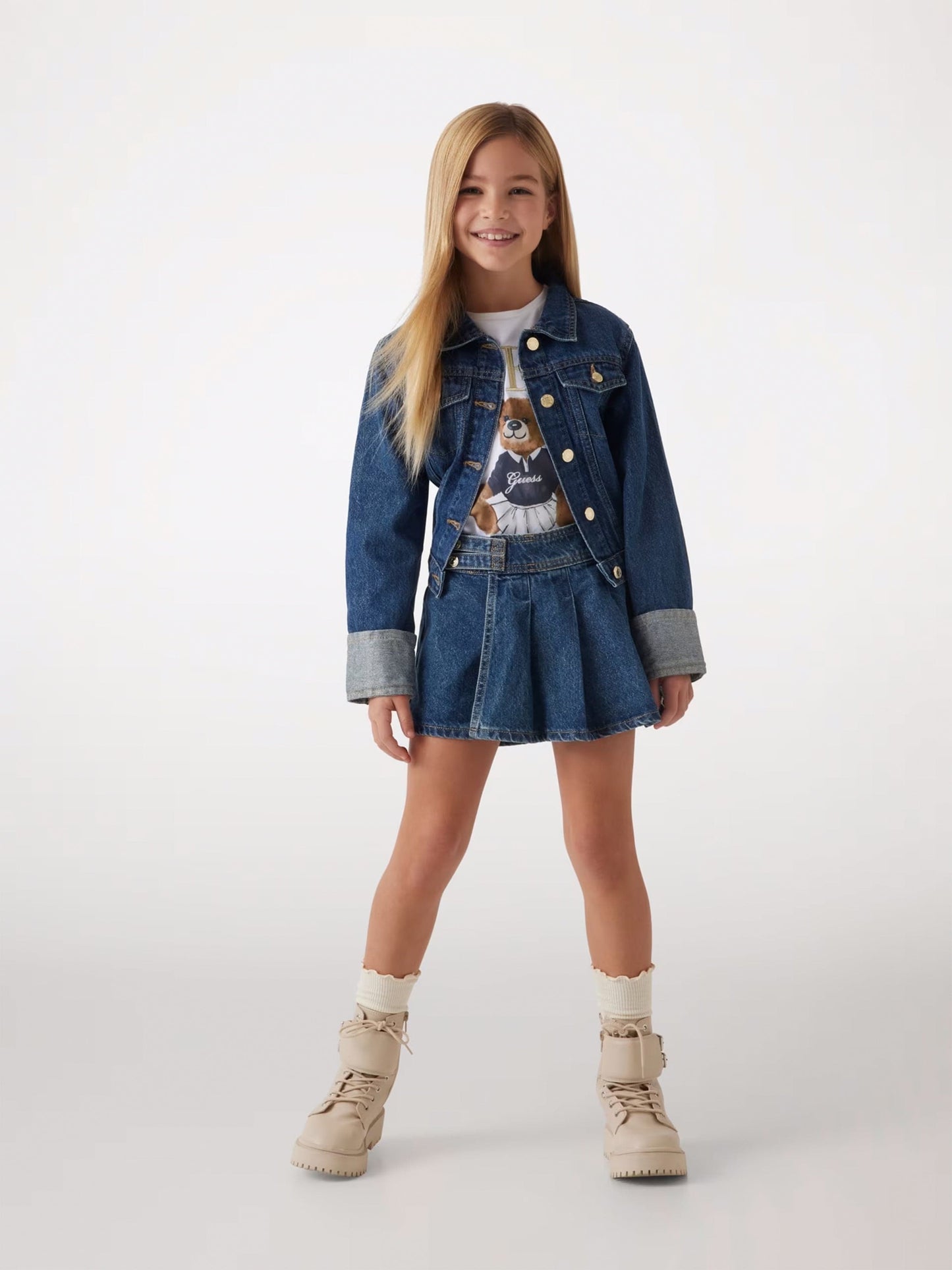 Girls Denim Jacket in Blue