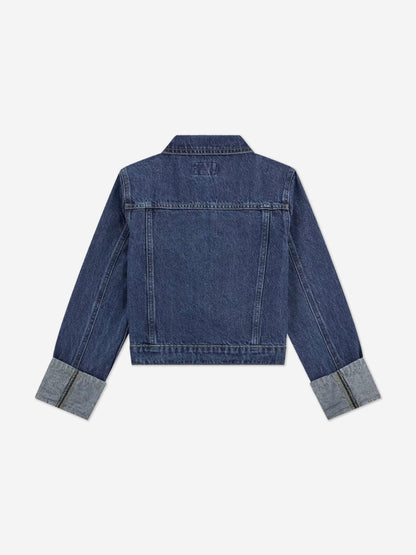 Girls Denim Jacket in Blue