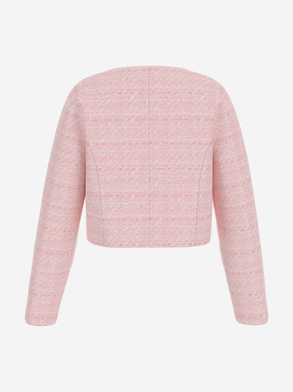 Girls Tweed Jacket in Pink