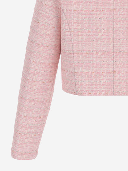 Girls Tweed Jacket in Pink